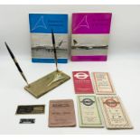 A small collection of transport related ephemera, including a London Olympics 1948 London