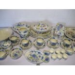 A collection of Masons "Regency" part dinner set including a small coffee pot, creamer, sugar