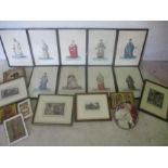 A collection of vintage prints of Popes, Cardinals etc.