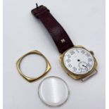 A "Cudos" 18ct gold gentleman's watch with subsidiary second hand A/F