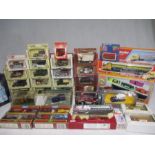 A collection of boxed die-cast vehicles including Lledo Days Gone, Matchbox Models of Yesteryear,