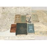 A collection of vintage maps including Geographia Commercial and Political Map of Scotland,