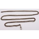 A 9ct gold guard chain, length approx 154cm, weight 25.5g