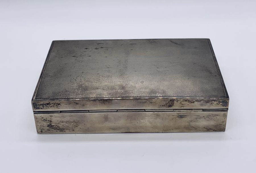 A hallmarked silver cigarette box - Image 4 of 4