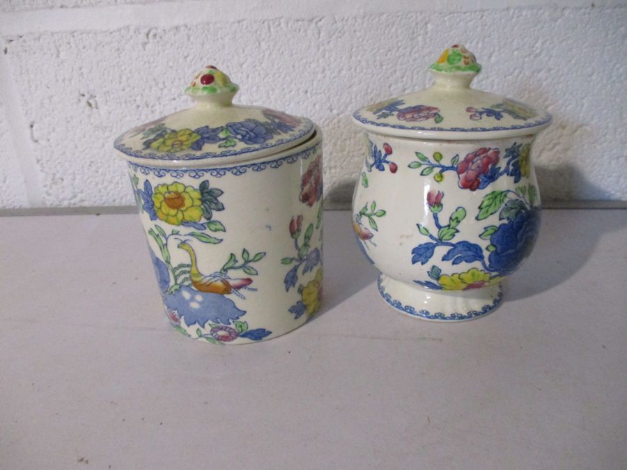 A collection of Masons "Regency" part dinner set including a small coffee pot, creamer, sugar - Image 11 of 12