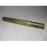 A Ross (London) brass marine telescope - approx. length 58cm