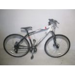 An Adults Land Rover X track bicycle with Shimano twenty one speed gearing, an ultra light hi