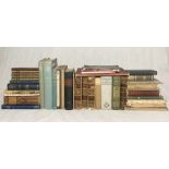 A collection of vintage and antiquarian books including, "Sir Walter Raleigh and The Air History"