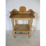 A vintage pine washstand - missing drawer