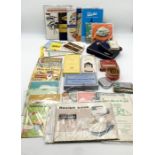 A collection of various food advertising ephemera along with other vintage packaging etc including