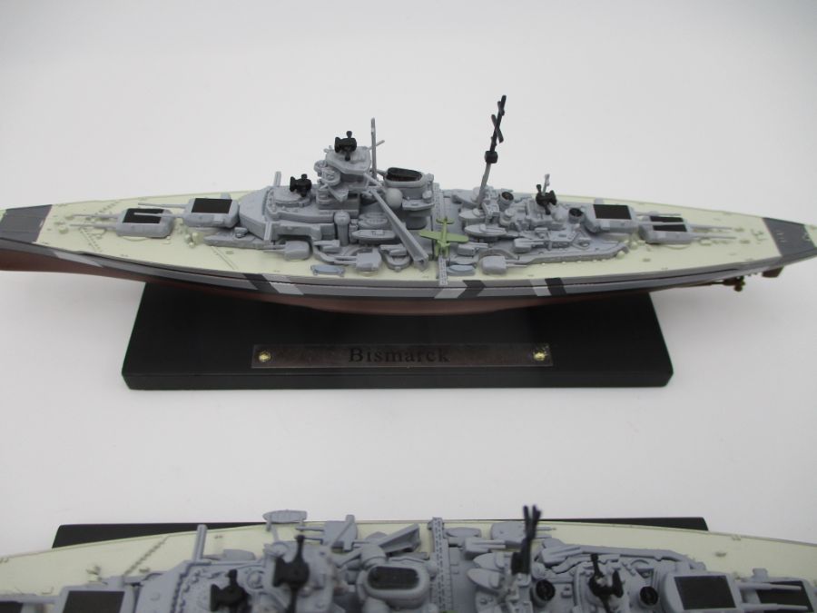 A collection of four boxed Atlas Editions warships including two HMS Hood's and two Bismarck's - Image 6 of 12