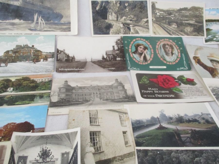 A collection of photographs, postcards etc including various postcards from Lyme Regis/Uplyme etc. - Image 36 of 52