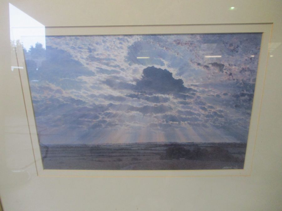 A signed Ltd edition print (9/100) by Andrew Coates ""Sunlight and clouds" along with a pastel of - Image 5 of 7