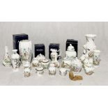 A collection of various Aynsley china including vases, atomiser etc.