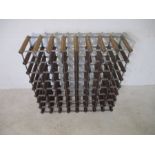 A vintage wine rack - holds 64 bottles
