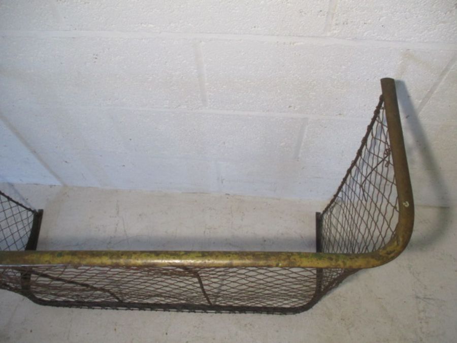 A Victorian brass and wirework nursery guard - Image 6 of 7