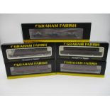 A collection of four various boxed Graham Farish by Bachmann N Gauge Suburban railway coaches (two