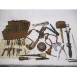 A collection of vintage tools