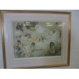 A Ltd. Edition (99/850) William Russel Flint print, overall size 82cm x 97cm