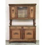 A French dresser with cupboard under and carved detailing H220cm D57cm W150cm