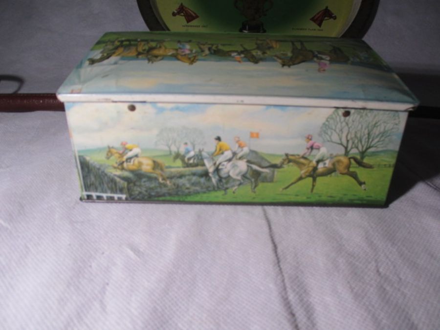 A collection of horse related memorabilia including a brass and iron ashtray formed as a hoof and - Image 9 of 20