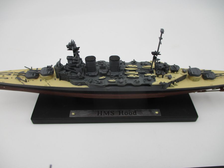A collection of four boxed Atlas Editions warships including two HMS Hood's and two Bismarck's - Image 12 of 12