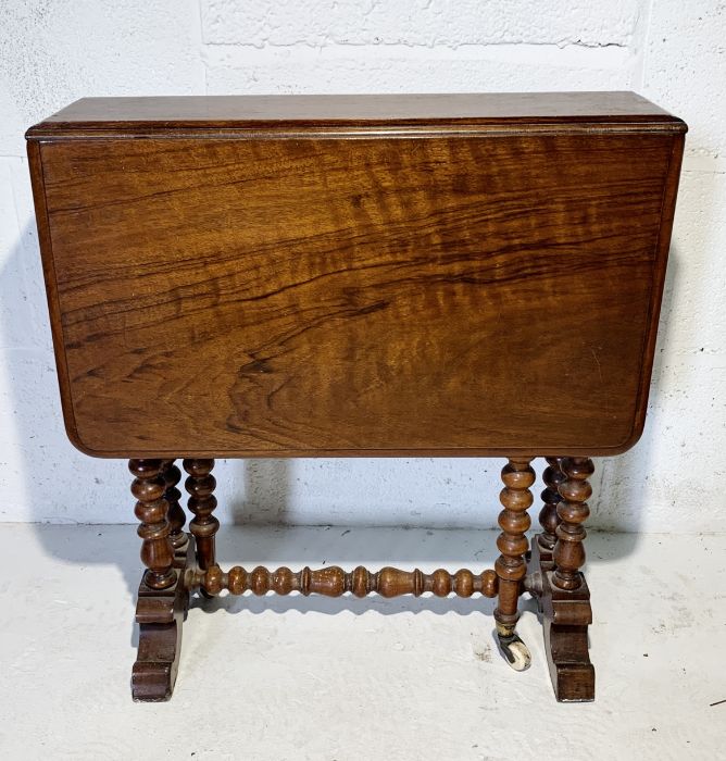 A Sutherland table on bobbin turned legs