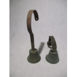 Two vintage servants bells