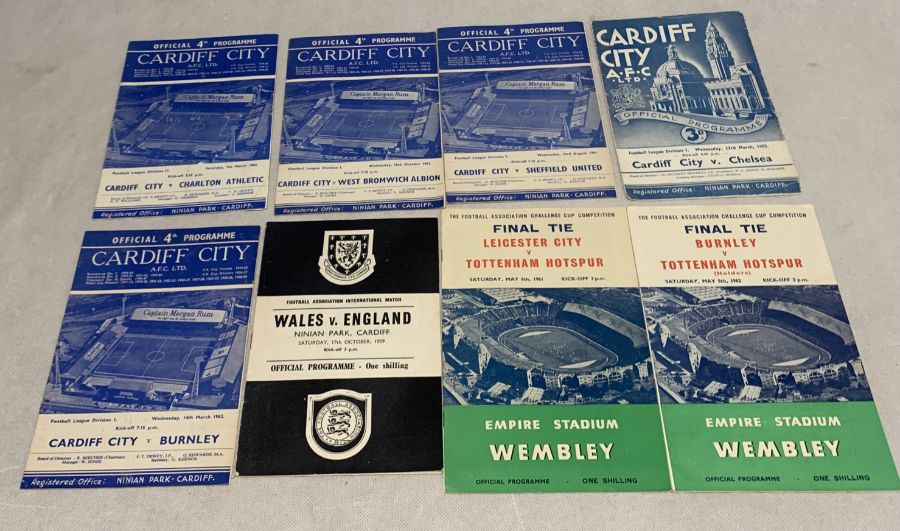 A collection of vintage football programmes from the 1950's onwards - Image 7 of 12