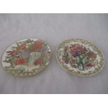 Two James Callowhill & Co. Worcester plates decorated in a Japanese style