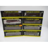 A collection of eight boxed Graham Farish by Bachmann N gauge BR maroon coaches including Restaurant