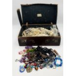 A collection of costume jewellery etc