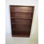 A vintage G-Plan freestanding bookcase - height 133cm, width 82cm, depth 28cm