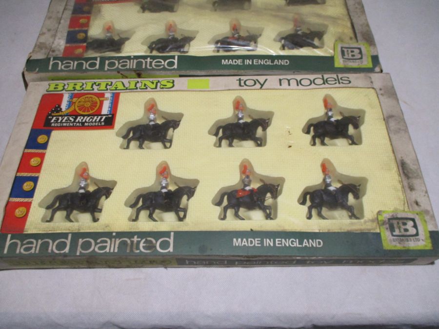 Two boxed Britains "Eyes Right" Horse Guards Regimental models (7833), along with a boxed Britains - Image 2 of 11