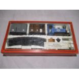 A boxed Mamod Steam Railway Company set with blue tank engine