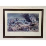British Army D Day signed limited edition 23/850 print by Terence Cuneo also signed by General Sir