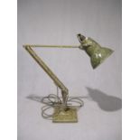 A vintage Herbert Terry square based anglepoise lamp