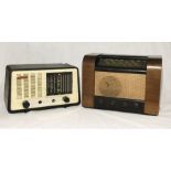 A Marconi vintage radio along with a PYE radio. A/F