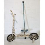 A vintage Tri-Ang scooter along with a Kelo Pogostick