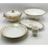 A matched part dinner and coffee set by Sevres, some pieces marked for Chateau de Neuilly, Chateau