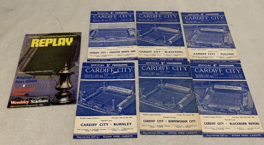 A collection of vintage football programmes from the 1950's onwards - Image 8 of 12