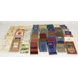 A collection of vintage maps including Ordnance Survey, Bartholomew's, Geographia, AA, Bacon's,