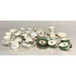 A collection of various part tea sets including Royal Albert, Royal Worcester, Duchess, Wedgwood