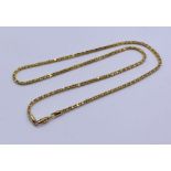 A 14ct gold Italian necklace, weight 6.6g