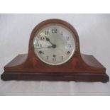 A DRGM inlaid Westminster chime mantle clock
