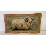 A large Axminster Carpets framed carpet of "William" the Drysdale Ram overall size 157cm x 90cm
