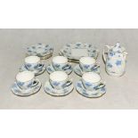 A Grafton "Helston" tea set with six cups, saucers, side plates, teapot etc