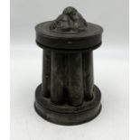A 19th century Benham & Co pewter jelly mould with removable cover and base