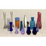 A collection of art glass including Caithness