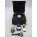 A Brera Orologi chronometer in original box , three others- Accurist, Tissot and Seiko along with